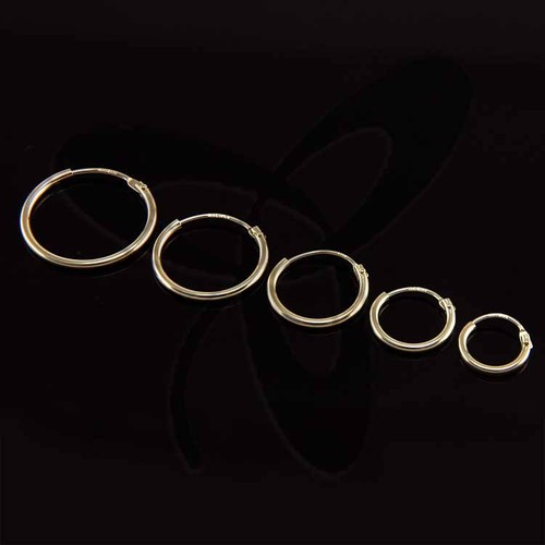 Gelb gold creolen - gelb,