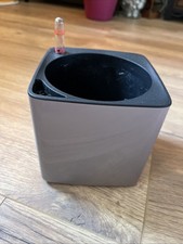 Lechuza Übertopf, 14x14, Metallic Grau-Braun, gebraucht