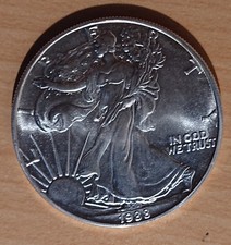 USA - 1 USD Silver Eagle 1988 - 1 Oz Silber