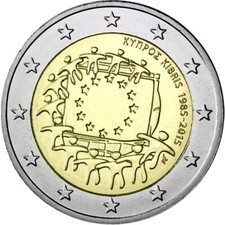 2 Euro Gemeinschaftsausgabe 2015 Europaflagge -Variante diverser Länder