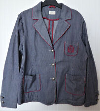wie NEU!!! hochwertige QUIERO Jacke Gr. L / 44 blau weiß rot
