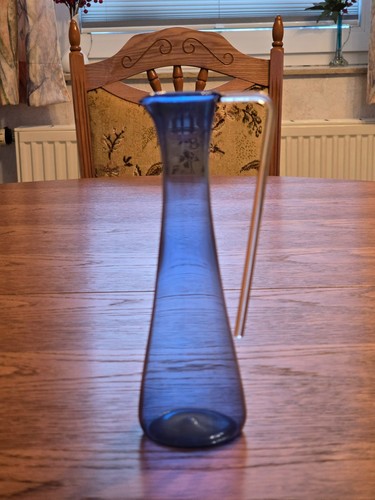 Vase rauchglas blau - vase,
