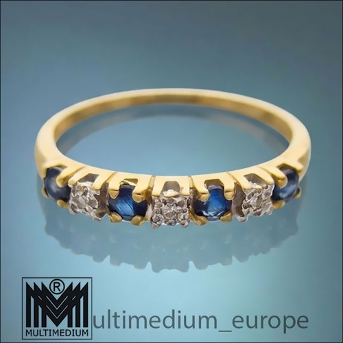 585 gelbgold saphir ring - gelbgold,