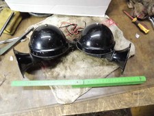 2.9 Lucas Satz pair Horn 6V 12V in Reihe Satz set truck Austin Jaguar Boot Hupe 