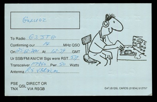 Qsl card radio g4uoz - qsl,