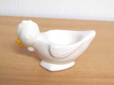 Eierbecher  Huhn Hahn Keramik weiß