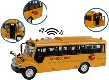 Gelber Schulbus Lichter und Lieder eine coole zu öffnende Türen Rückziehspielzeug Big Daddy