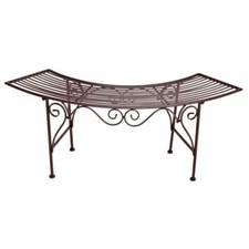 Bogenbank Eisen Metallbank Bank Gartenbank Rundbank Sitzbank Gartenmöbel Garten