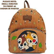 Loungefly Hot Topic Chip N & Dale Mini Rucksack Tasche Baumloch Rinde Holz Disney
