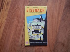 Stadtplan Eisenach DDR 60er