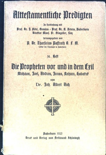 Die propheten vor - in, dem