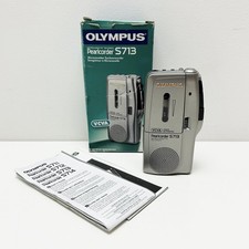 OLYMPUS Pearlcorder S713 Micro Cassette Voice Recorder Diktiergerät - OVP
