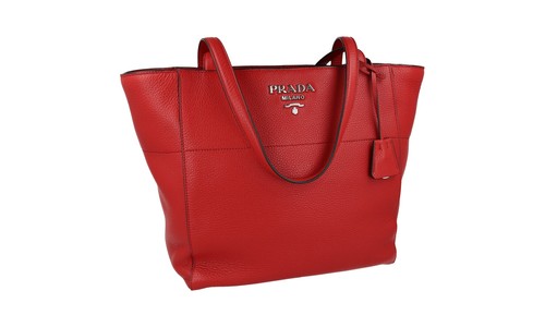 Prada leder shopper - leder,