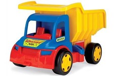 Spielzeug LKW Kipper Kipplaster Truck Kipper XXL Baustelle Auto Bunt Wader 150kg