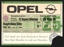 Ticket 1999 bayern - ticket, 1999/00