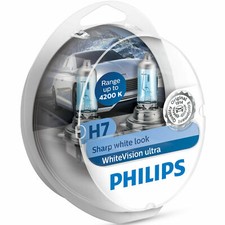 Philips | H7 WhiteVision Ultra (2 Stk.) (12972WVUSM) Glüh-/Leuchtstofflampen