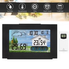 Funk Wetterstation Thermometer Hygrometer Barometer Innen Wecker Mit Außensensor
