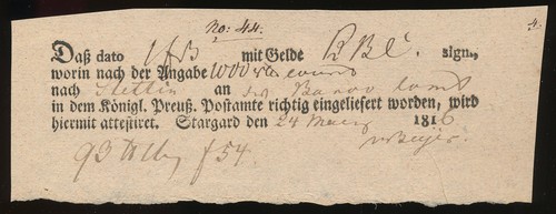 407852 preußen postschein - preußen,