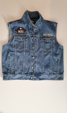 Harley Davidson Jeansweste Bar & Shield Herren 2XL Kutte Motorrad Weste Biker