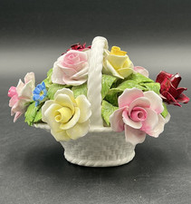 Radnor Staffordshire England Blumenschale Rosen Fine Bone China Hand Made #5000