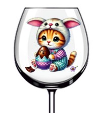 12x Ostern Cartoon Katze Hase