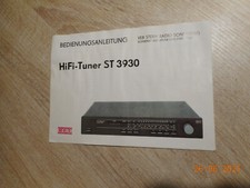 RFT ST 3930 Bedienungsanleitung   HIFI - Tuner  RFT