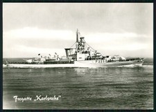 Foto AK Deutsches Kriegsschiff, Karlsruhe, F 223, Fregatte, Bundesmarine