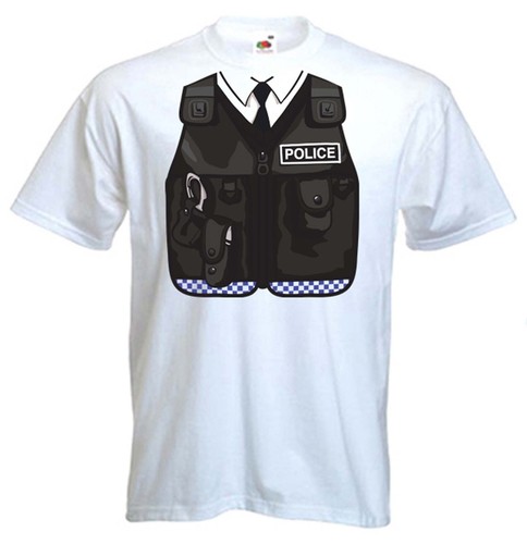 Polizei kostüm herren shirt - polizei,