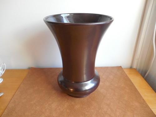 Bodenvase trichtervase braun - trichtervase,