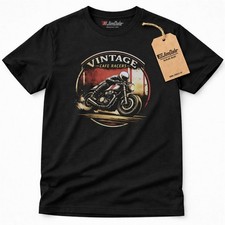 Retro  Motorrad Race T-Shirt -