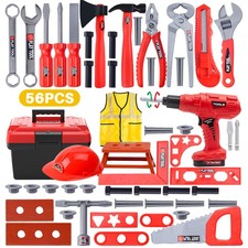 56Stk Kinder Werkzeug mit