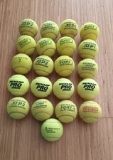 Tennisbälle Dunlop ATP Pro Coach, Fort 21 Stück gebraucht (s. Bilder)
