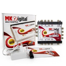 MK-Digital Multischalter 5/8 Digital SAT Multiswitch HDTV HD 4K ► 8 Teilnehmer