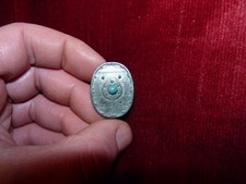 kleine alte Brosche Halbedelstein weißmetall echt antik 1941 Deutsches Reich