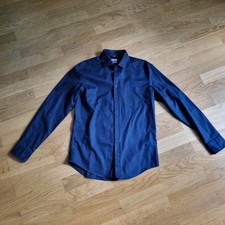 Seidensticker Herrenhemd M Dunkelblau 100% Baumwolle