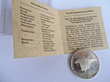 10 DM BRD 1994 -A- "Der Deutsche Widerstand" 625er Silber Zertifikat