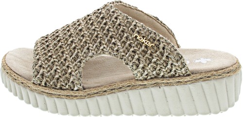 Rieker damen pantolette beige - damen,