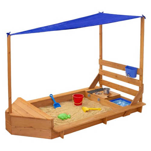 Sandkasten mit dach boot - mit,