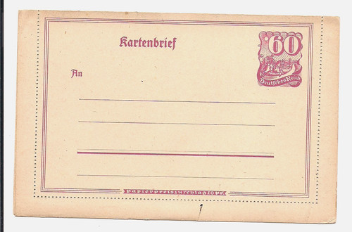 Ganzsache k23 deutsches reich - ganzsache,