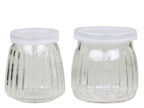2tlg set vorratsglas - set, m/