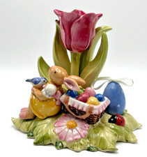 Sehr Selten Villeroy & Boch 1x Tulpe Bunny Ostereier Korb Ostern Ei Meise Spring