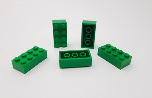 Lego 2x4 teststein - lego, grün