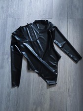 Latex Body Schwarz 0,25mm Latex Bondage Leotard Shirt No Libidex Westward Bound