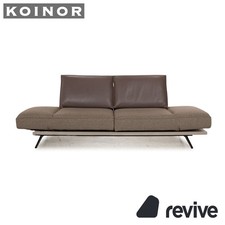 Koinor Phoenix Stoff Zweisitzer Braun manuelle Funktion Sofa Couch