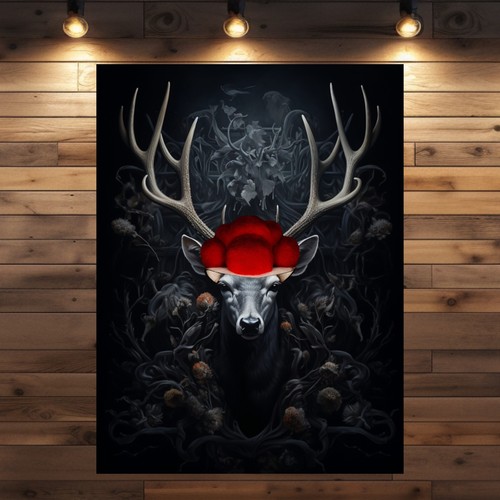 Leinwandbild hirsch waldemar - leinwandbild,