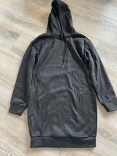 Longpullover Damen schwarz gefüttert Kaputze Gr M NEU