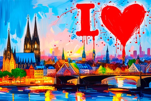 Ausstellungsstück pop art i - pop,