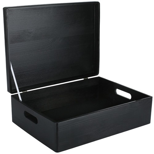 Holzkiste mit deckel 30 x - mit,
