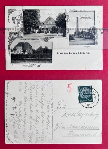 Turnow bei peitz 1938 - ak,