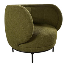 Wittmann Sessel Vuelta Fauteuil 80 Stoff Elle Olivgrün Grün Füße 